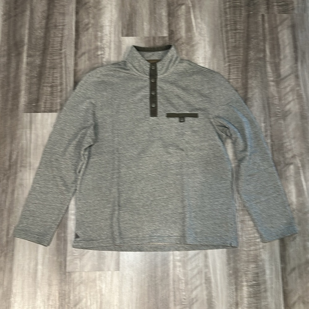 Untuckit Parkson Quarter Button Mock Pullover - L… - image 2